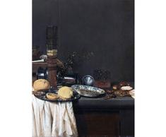 Van De Velde Still Life Tall Beer Glass Painting Art Print Canvas Premium Wall Decor Poster Mural Todavï¿½a Vida Cerveza Vaso Pintura pared Pï¿½ster