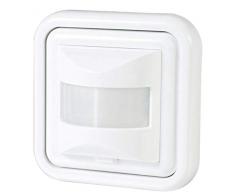 Led Atomant Detector Presencia, Sensor Pared empotrable Standard 160Âº. Compatible LED. Interruptor automÃ¡tico por Movimiento, 300 W, BLANCO, 10 x 8 x 8 cm