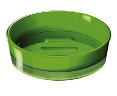 Ridder jabonera Disco, acrÃlico, Verde, 11,3Â x 11,3Â x 3,3Â cm