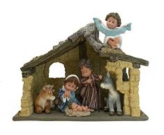 Nadal Figura Decorativa Paz en la Tierra, Resina, Multicolor, 16.00x33.00x27.50 cm
