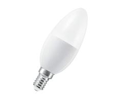 LEDVANCE Lámpara LED inteligente con tecnologÃa WiFi, enchufe E14, regulable, color de luz cambiante (2700-6500K), reemplazo de 40W, SMART+ WiFi Vela blanco ajustable, paquete de 3