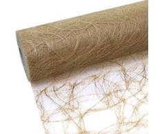 sizoweb Mesa BandaÂ âÂ Rollo de 25Â + 100Â Deko Corazones Gratis (30Â cm de Ancho, en Oro Oscuro)