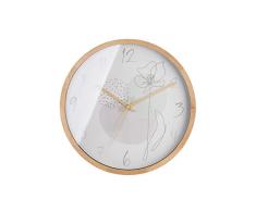 Casablanca Reloj de Pared Redondo XL â Reloj Grande para Colgar â Material MDF con diseÃ±o de Esfera â Color: Blanco marrÃ³n â para 1 Pila AA de 1,5 V (no incluida) â DiÃ¡metro 41,5 cm