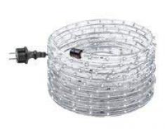 GEV Juego de manguera de luz LED 10574, 9 m 230 V, steckerfertig, para interior y exterior, 13 mm de diámetro, Fiesta, Navidad, bombilla decorativa, IP 44, plástico, blanco frío, 9000 X 1,3 X 1,3 cm