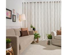 Sancarlos Almaraz Cortina, Tela y PoliÃ©ster, Tostado, 140x0.2x270 cm