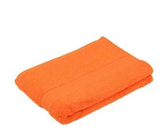 Gözze - Toalla de ducha New York, Suave y absorbente, 100% Algodón, 70 x 140 cm - Naranja