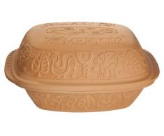 ROEMERTOPF Römertopf 2 113 05 - Fuente de Horno de Barro con Tapa (6 Personas), Color marrón