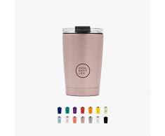 Cool Bottles - Tumbler - Vaso Térmico de Acero Inoxidable - 330 ml - Metallic Rose - Taza de Café - Altura 14 cm - Bebidas FrÃas 10 horas y Calientes 5 horas - Tapa Hermética - Libre de BPA