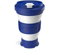 Pokito 52MB88333 - Vaso plegable y reutilizable, 454 ml, color arándano, silicona