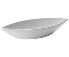 Lacor - 63557 - Fuente De Melamina Oval Classic 32x12x6 cm - Blanco