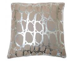 Soleil docre 547693 CojÃn Estampado Plata 40x40 cm Puzzle Taupe