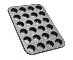 Zenker 6541 - Bandeja para mini magdalenas, 24 cavidades, 43 x 26,5 x 2,5 cm