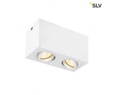 SLV triledo Double, Indoor techo (, qpar51, color blanco, Max 10 W Lámpara, aluminio, 0 W