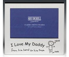 Shudehill Giftware Marco de Fotos I Love My Daddy, para Regalo Navidad, del DÃ­a del Padre, cumpleaÃ±os