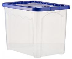 Duplast 7612 Caja y Cesta de almacenaje - Cajas y cestas de almacenaje (Storage Box, Azul, Transparente, Monótono, Rectangular)