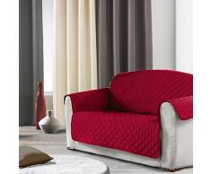 Douceur dIntÃ©rieur - 1605240, Protector De Canape Alcochado, 279 X 179 Cm, Club, Microfibra Liso, Rojo