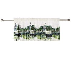 Vallila Cortina de Cenefa, Turquesa, 60 x 250 cm