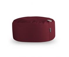 HAPPERS Puff Redondo Polipiel Indoor Granate