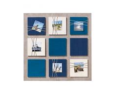 Walther Marco de Fotos, Madera, Azul, 58x1.5x58 cm