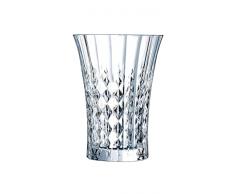 Cristal DArques Paris Lady Diamond Collection â 6 vasos de forma alta 36 cl â Brillo, transparencia y alta resistencia â Fabricado en Francia â Embalaje reforzado, adecuado para la venta online