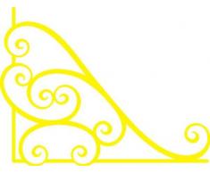 INDIGOS/Adhesivo Decorativo para Pared â e218 Clase Tribal con espirales y cÃ­rculos 96 x 72 cm â Amarillo, Vinilo, 96 x 72 x 1 cm