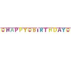 amscan Europe - Guirnalda Decorativa con Texto Happy Birthday
