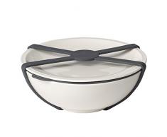 Villeroy & Boch To Go - Cuenco M, 4 piezas, porcelana premium/Silicona, color blanco