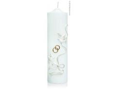 Wiedemann 166214.026 Vela para Boda, Cera, Dorado, 25 x 7 cm