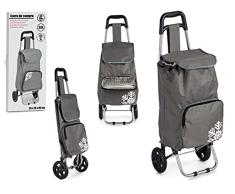 BigBuy Home S3606708 Carro de Compra, Materiales Varios, Gris Oscuro, 6 x 89.5 x 36 cm