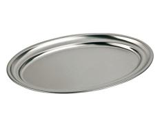 INOXIBAR 59076 - Bandeja Oval 40X26,5 Cm. 18%