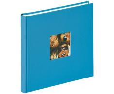 Walther Design FA-205-U álbum de Fotos Fun, 26 x 25 cm, 40 páginas Blancas, Azul, con el Corte per un Foto