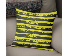 BonaMaison Fundas para CojÃ­nes, Amarillo neÃ³n y Humo Funda de Almohada Silla Oficina Cama Decorativa Moderna DecoraciÃ³n del Hogar HabitaciÃ³n, 43x43 Cm - DiseÃ±ado y Fabricado en TurquÃ­a