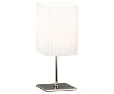 GLOBO BAILEY lÃ¡mpara de mesa de color blanco con pliegues