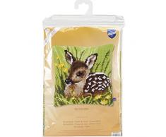 Vervaco pequeño Ciervo cojín de Punto de Cruz, Multi-Color