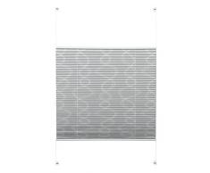 Cortinas Plisadas para Sujetar o Pegar, Estor Enrollable Opaco, poliÃ©ster, Curl Grau, 50 x 130 cm