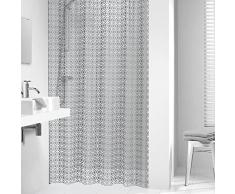 Sealskin Cortina de Ducha Hammam, 180 x 200 cm, PEVA Plástico, Plateado