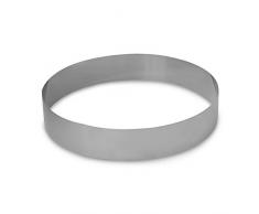 De Buyer - Molde redondo para pasteles o canapÃ©s (acero inoxidable, 4,5 cm, 1 pieza)