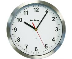 Technoline WT 7650 - Reloj de Pared de Cuarzo (25 cm), Color Plateado