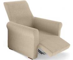 PETTI Artigiani Italiani Crema, Relax, Funda Sillon Elastica, 100% Made in Italy, 80 a 100 cm