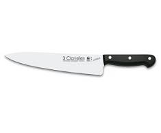 3 Claveles Uniblock - Cuchillo profesional cocinero 25 cm
