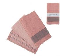 DCASA Juego 3 Referencia DC Paños y Toallas de Cocina Textiles del hogar Unisex Adulto, Rosa, 50x50x15 cm