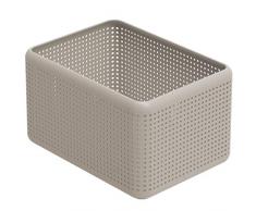 Rotho Madei Caja de almacenamiento 13l, PlÃ¡stico (PP reciclado) sin BPA, capuchino, 13l (32.6 x 23.8 x 18.8 cm)