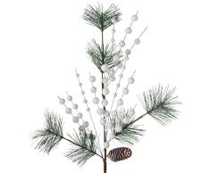 WeRChristmas Flor Artificial, Blanco, 66 cm
