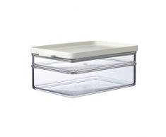 Mepal - Recipiente Nevero para Desayuno Duo Omnia - Caja Refrigeradora de 2 Capas para Embutidos y Quesos - Apilable - Almacenamiento y OrganizaciÃ³n en la Cocina - 500 ml y 1200 ml - Nordic White