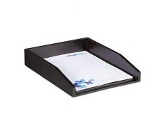 Relaxdays, Marrón Bandeja para Cartas, Apilable, DIN A4, Organizador de Oficina, Bambú, 6,5 x 25 x 33,5 cm