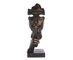 Casablanca - Escultura Decorativa - Silence - Poli - 39 x 13 x 13 cm