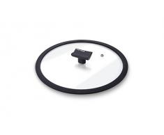 Moneta Tapa de Cristal con Borde de Silicona para Cacerolas y Sartenes, 28 cm
