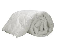 Pikolin Home - Edredón/Relleno nórdico natural de plumón de oca 92%, funda 100% algodón de percal, 250gr/m², 220x220cm-Cama 135/140 (Todas las medidas)