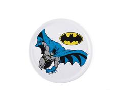 Excelsa Batman Plato de Pizza, Porcelana, Color Blanco