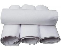 Lemos Home Servilletas de Tela, 4 Unidades, de 100% algodÃ³n, colecciÃ³n Concepto, Color y tamaÃ±o a Elegir (servilletas de Tela, Juego de 4 Unidades, 45 x 45 cm, Blanco)